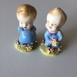 Vintage Wade England Porcelain figurines - Winken & I've Got A Bear Behind